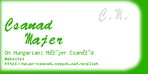 csanad majer business card